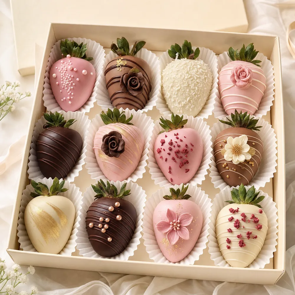 12 Erdbeeren
