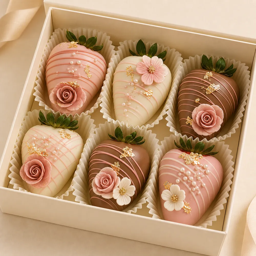 6 Erdbeeren