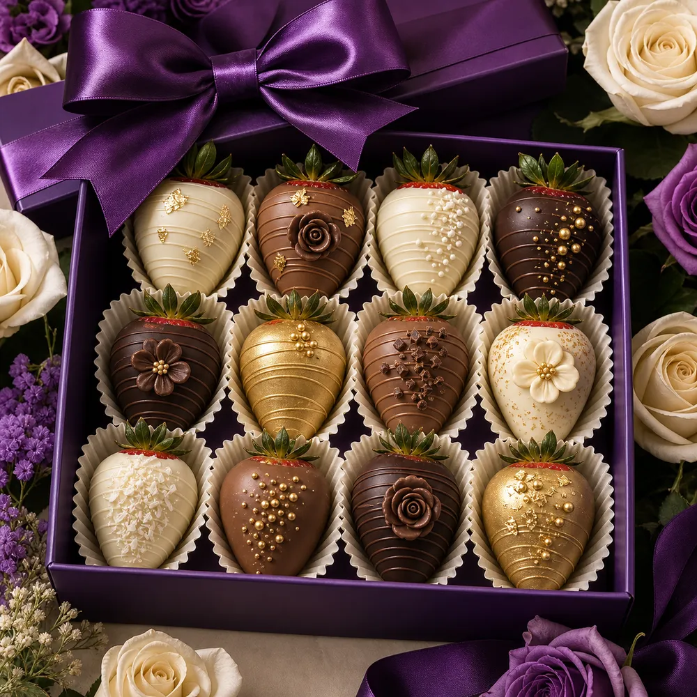 12 Erdbeeren